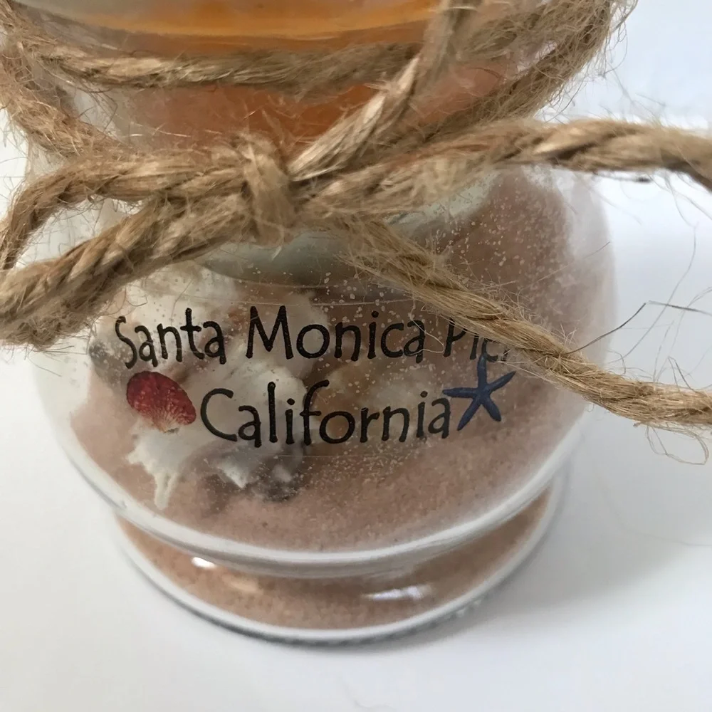 NWT Santa Monica Pier California Lantern Candle